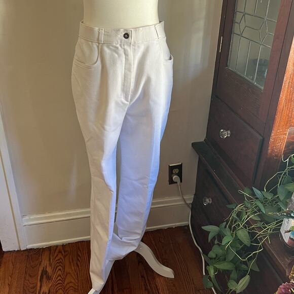Vintage Koret City Blues Jeans Size 8 Women White Mom Jeans Bootcut High Rise - Picture 1 of 17